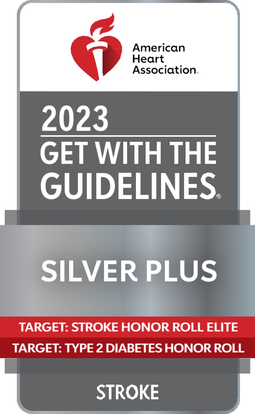 AMA 2023 Get with the Guidelines Silver Plus in Stroke